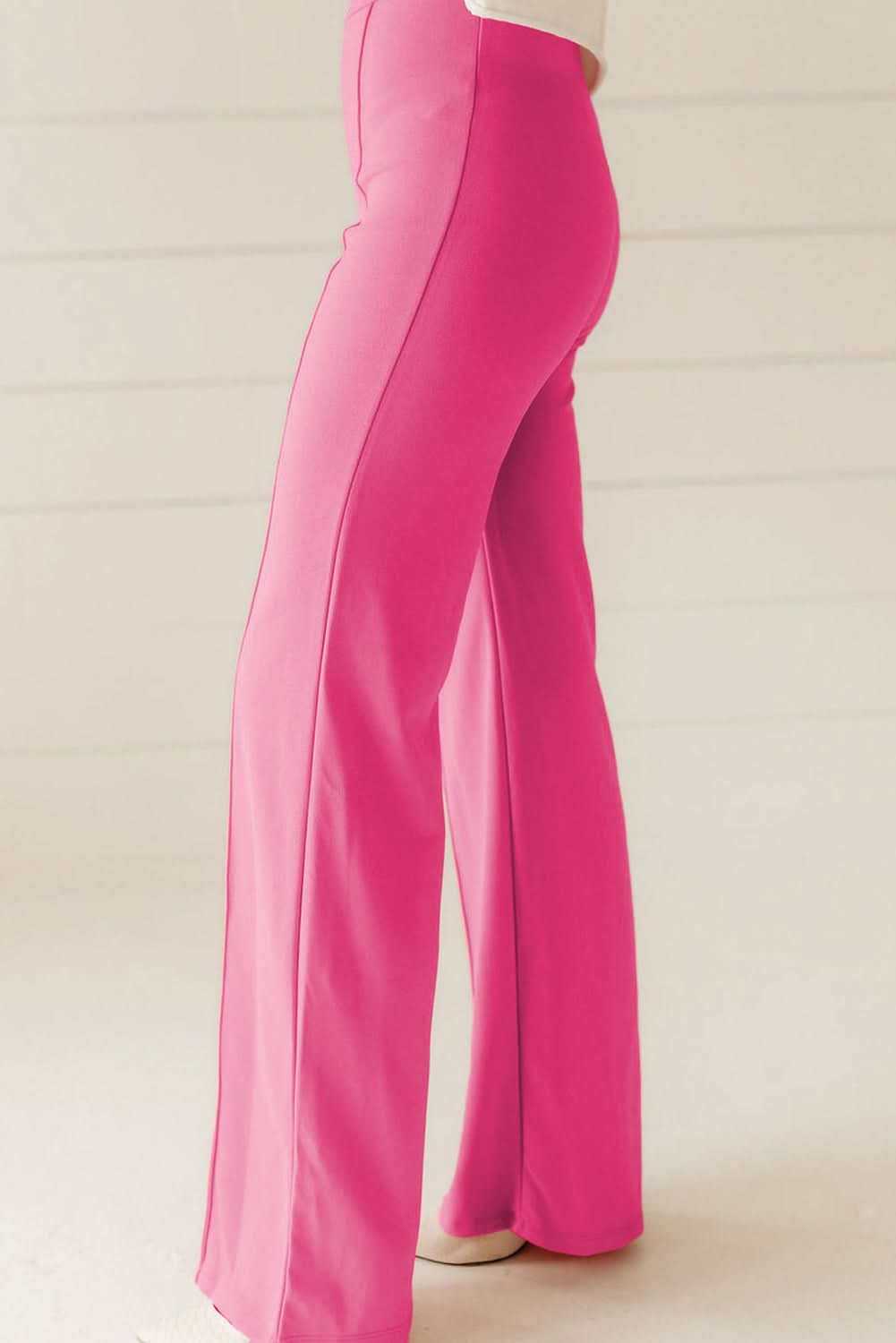 Sachet pink high-waisted flares - Love Salve